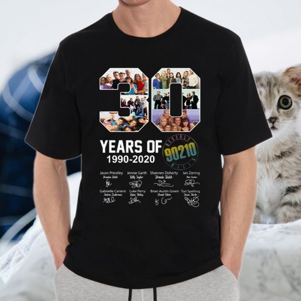 30 years of Beverly Hills 90210 1990 2020 Signature T-Shirts