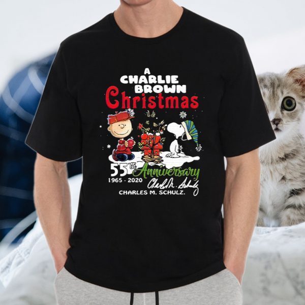 A Charlie Brown Christmas 55th Anniversary 1965-2020 Charles M Schulz Snoopy T-Shirts