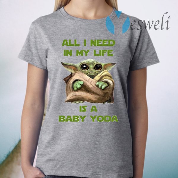 All I Need In My Life Is A Baby Yoda T-Shirt