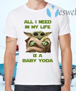 All I Need In My Life Is A Baby Yoda T-Shirts