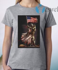 American Flag Knight Templar T-Shirt