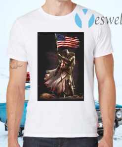 American Flag Knight Templar T-Shirts