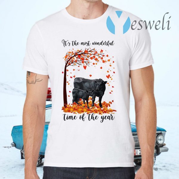 Angus cow its the most wonderful time of the year halloween tree T-Shirts