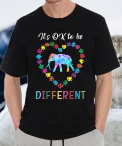 Autism awareness elephant it's ok to be differen T-Shirts