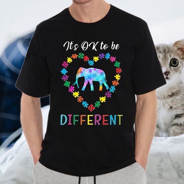 Autism awareness elephant it's ok to be differen T-Shirts