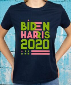 Biden Harris 2020 AKA Pink An Green T-Shirt