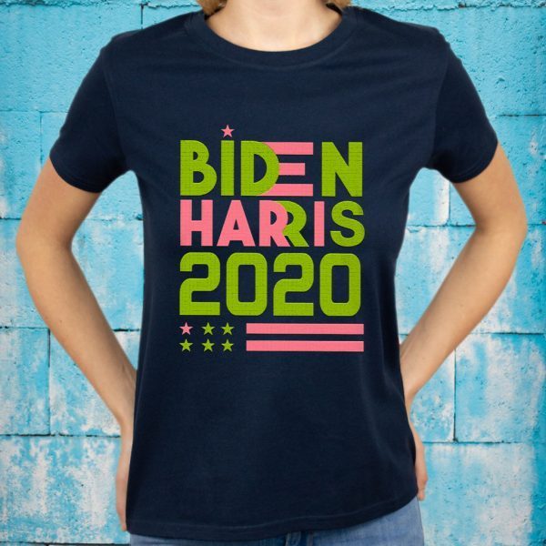 Biden Harris 2020 AKA Pink An Green T-Shirt