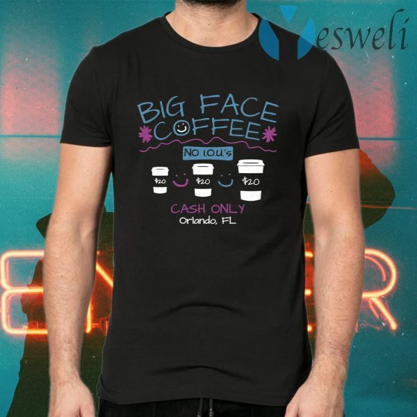 Big Face Coffee Shirt Miami Basketball T-Shirts