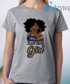 Black Girl Baltimore Ravens T-Shirt