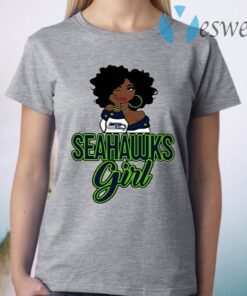 Black Girl Seattle Seahawks T-Shirt