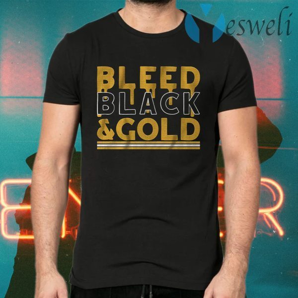 Bleed black and gold T-Shirts