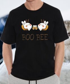 Boo Bee Funny Halloween Costume Drinking Beer T-Shirt