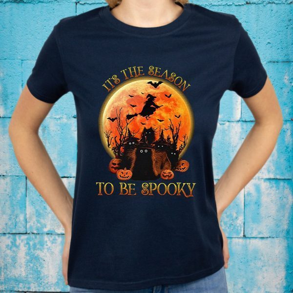 Cat it's the season to be spooky Halloween Sweats T-Shirt