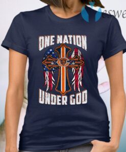 Chicago Bears One Nation Under God Cross T-Shirt