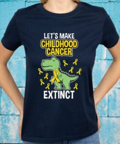 Childhood Cancer Extinct Dinosaur Dino T-Shirts