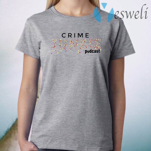 Crime Junkie Merch Pills Logo White T-Shirt