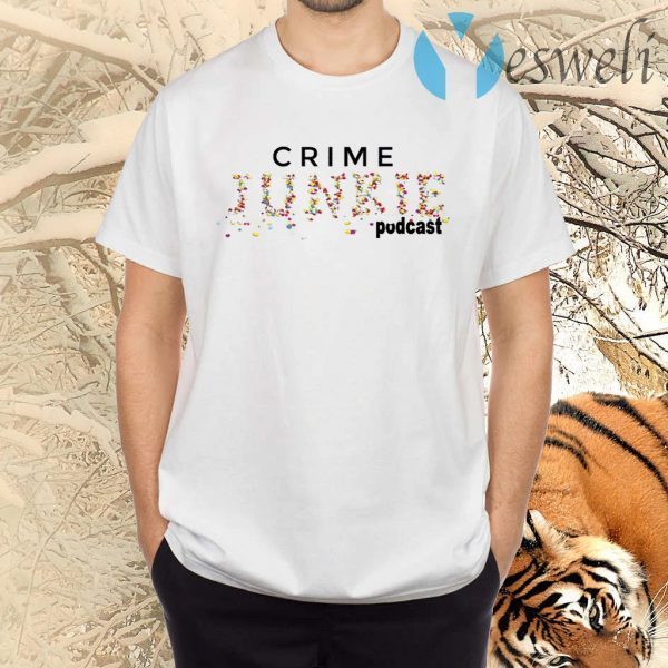 Crime Junkie Merch Pills Logo White T-Shirts