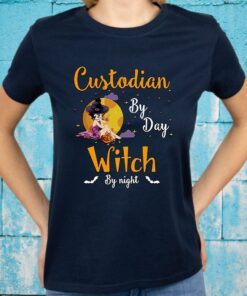 Custodian Be Day Witch By Night T-Shirts