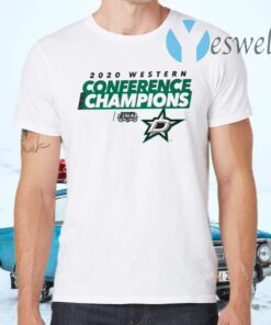 Dallas Stars Fanatics Branded Gray 2020 Western Conference Champions Locker Room Taped Up T-Shirts