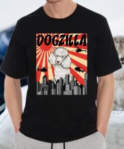 Funny Retro Japanese Dogzilla Poodle T-Shirt