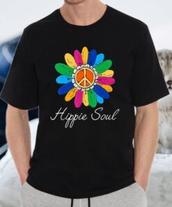 Hippie Soul Peace Sign 60'S 70'S Flower Lover T-Shirt