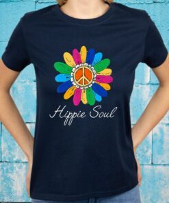 Hippie Soul Peace Sign 60'S 70'S Flower Lover T-Shirts