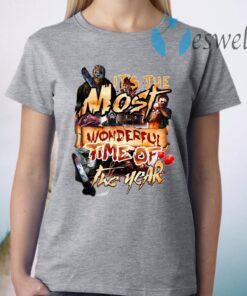 Horror Characters Halloween It’s The Most Wonderful Time Of The Year Blood T-Shirts