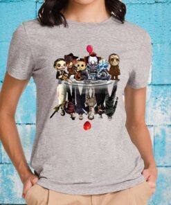 Horror Characters Reflect Halloween T-Shirt