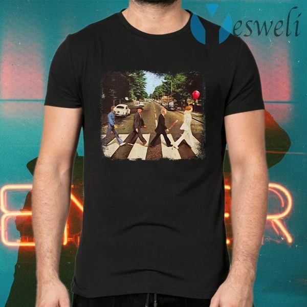 Horror movie characters abbey road halloween T-Shirt