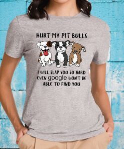 Hurt My Pit Bulls I Will Slap You So Hard Even Google Won't Be Able To Find You T-Shirt