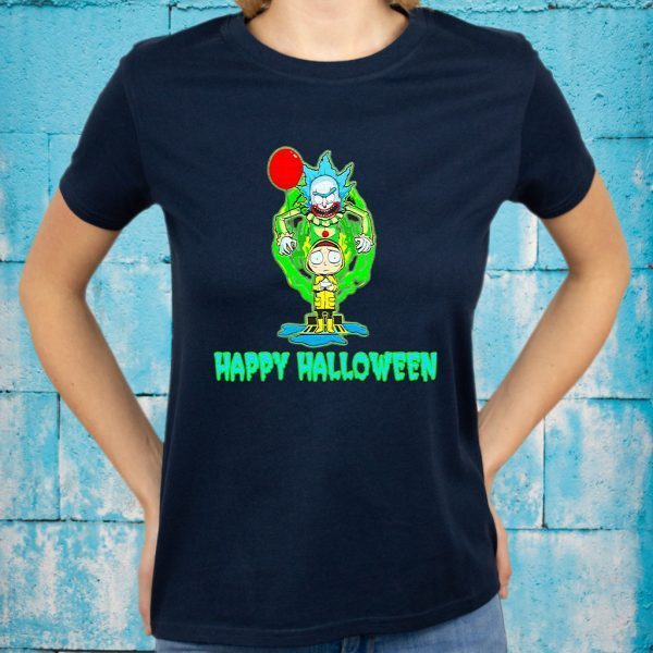 It Rick and Morty happy Halloween T-Shirts