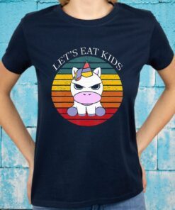 Let'S Eat Kids Unicorn Halloween Retro T-Shirts