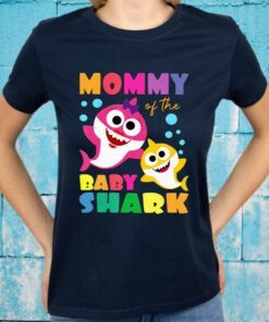 Mommy Shark Of The Baby Shark Birthday T-Shirt