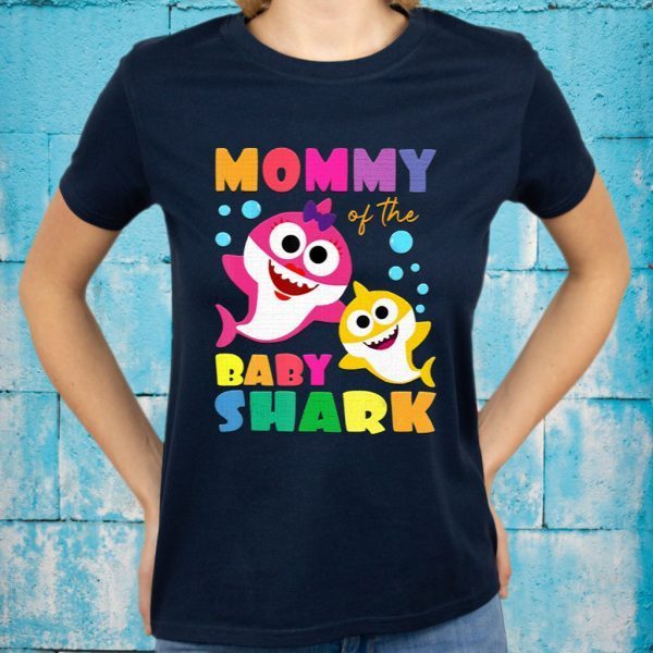 Mommy Shark Of The Baby Shark Birthday T-Shirt