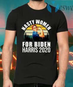 Nasty Women For Joe Biden Harris 2020 Vintage Retro T-Shirt