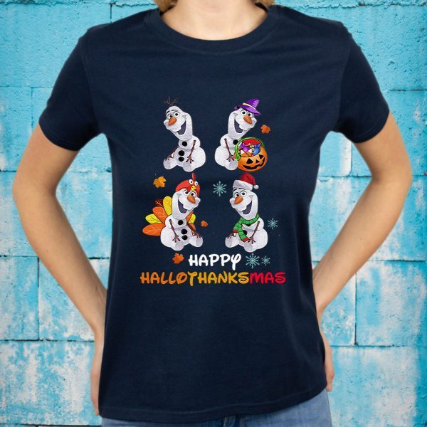 Olaf happy Hallothanksmas T-Shirt