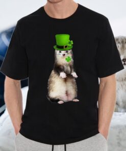 Patrick's Day Ferret Irish Sha T-Shirt