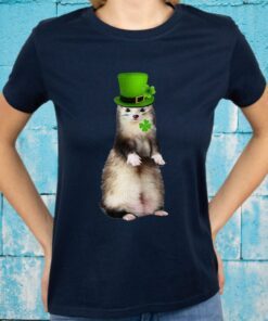 Patrick's Day Ferret Irish Sha T-Shirts