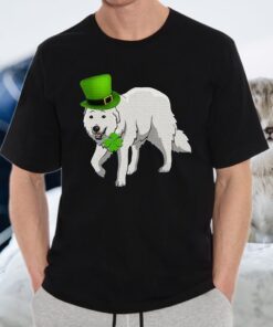 Patrick's Day Great Pyrenees Dog Ir T-Shirt