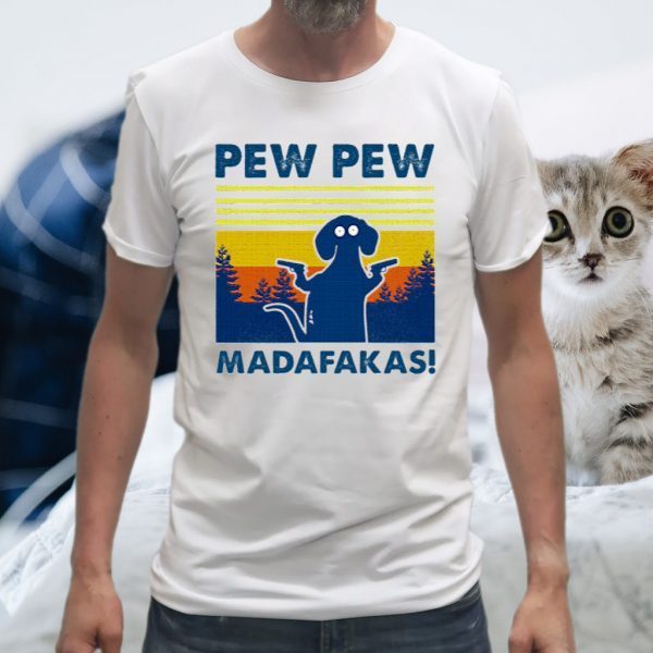 Pew Pew Madafakas Dog T-Shirt