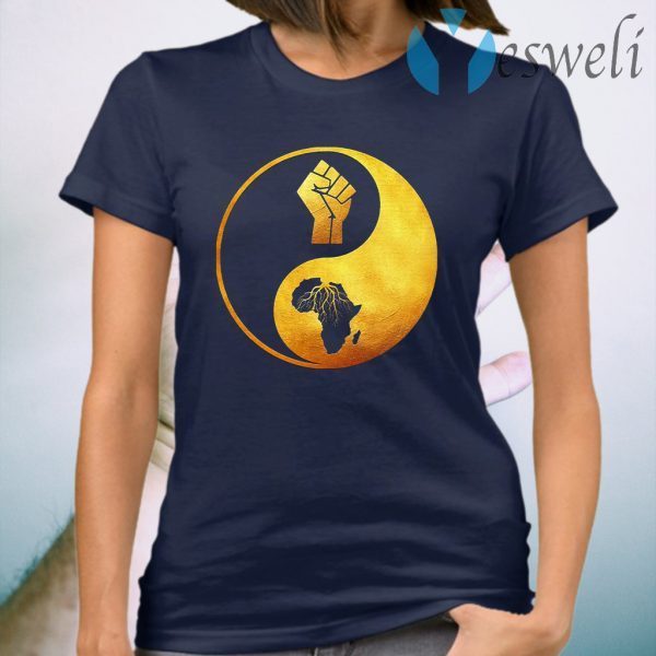 Proud African Roots Yin Yang T-Shirts