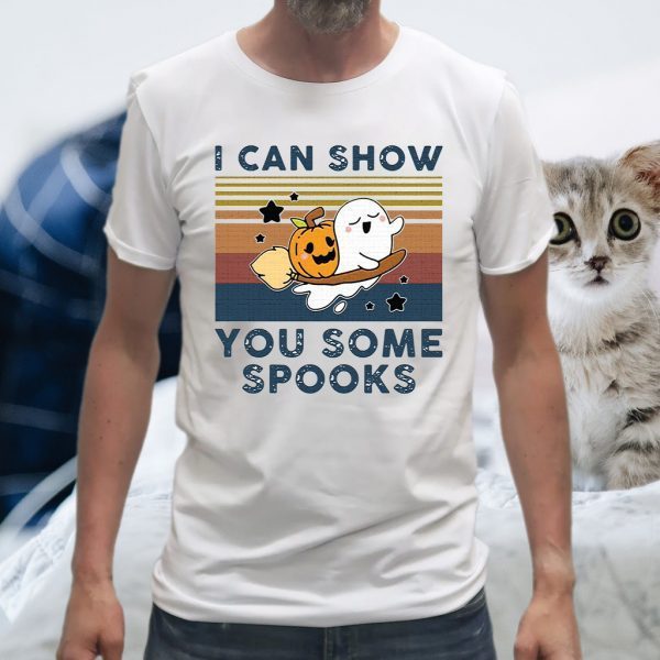 Pumpkin ghost I can show you some spooks vintage T-Shirt