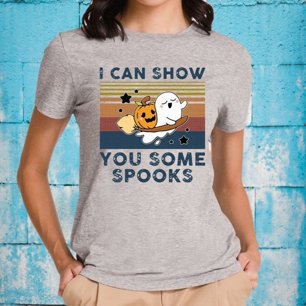 Pumpkin ghost I can show you some spooks vintage T-Shirts