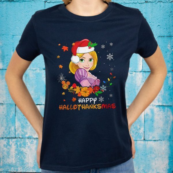 Rapunzel Happy Hallothanksmas T-Shirts