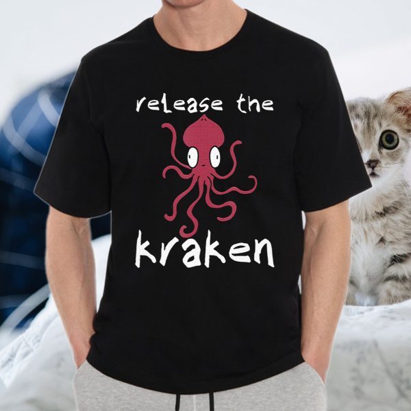 Release The Kraken Derpy Giant Octopus Squid Monst T-Shirt