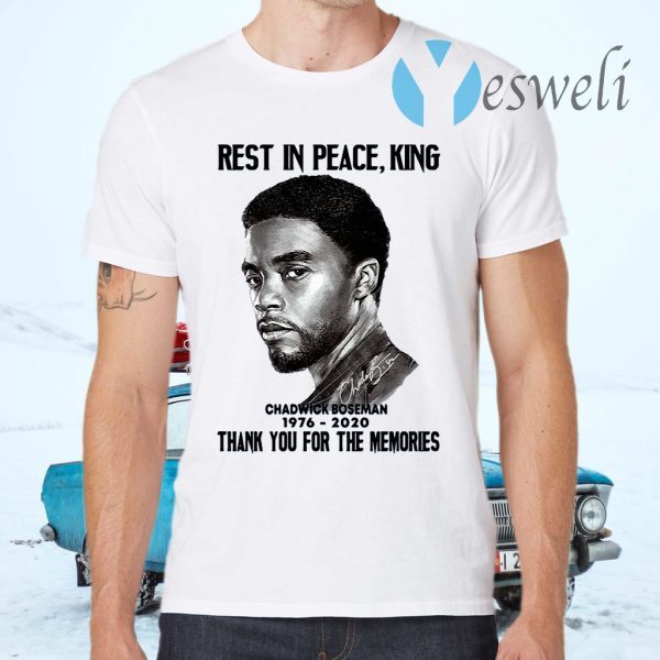 Rest in peace king 1976 2020 signature thank you for the memories T-Shirts