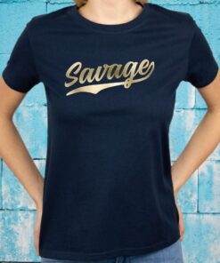 Savage T-Shirt Retro 1970s Basebal T-Shirt