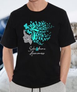 Scleroderma Awareness Gifts Teal Butterflies T-Shirt