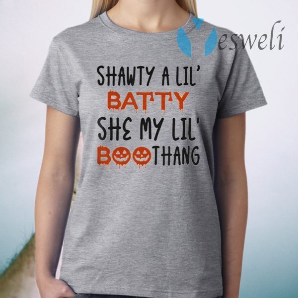 Shawty A Lil’ Batty She My Lil’ Boothang Trendy Halloween T-Shirts