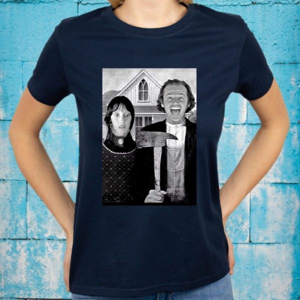 Shelley Duvall And Jack Nicholson American Gothic T-Shirts